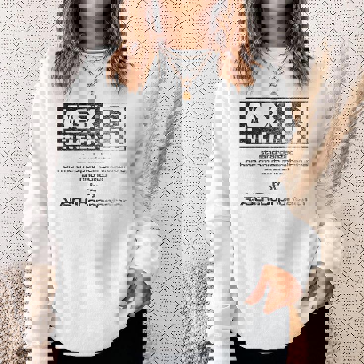 Msx Turbo R グリーン&ストーンウォッシュ効果 スウェットシャツ 彼女への贈り物