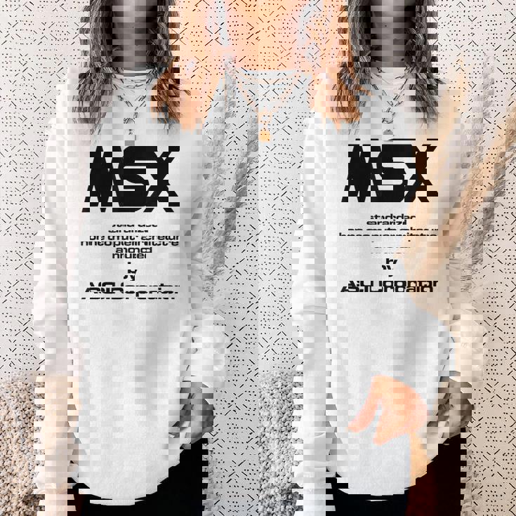 Msx コンピューター スウェットシャツ 彼女への贈り物