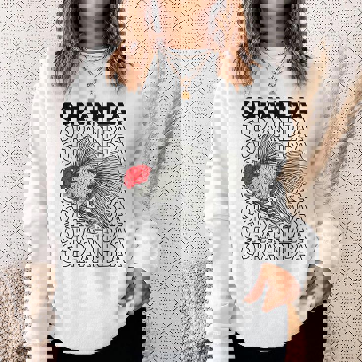 Oranda Goldfish 80年代スタイル ファンシー金魚オーナー スウェットシャツ 彼女への贈り物