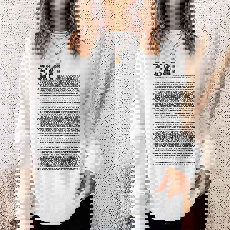 Pi 314 Pi 数字記号 数学 科学ギフト スウェットシャツ 彼女への贈り物