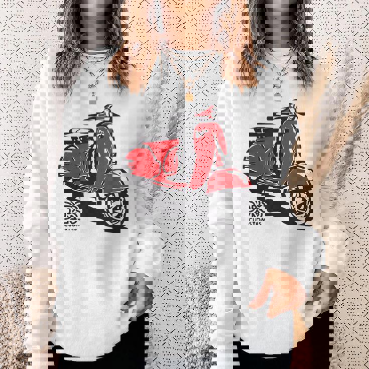 Piaggio クラシックスクーター イタリア製 ピンク スウェットシャツ 彼女への贈り物