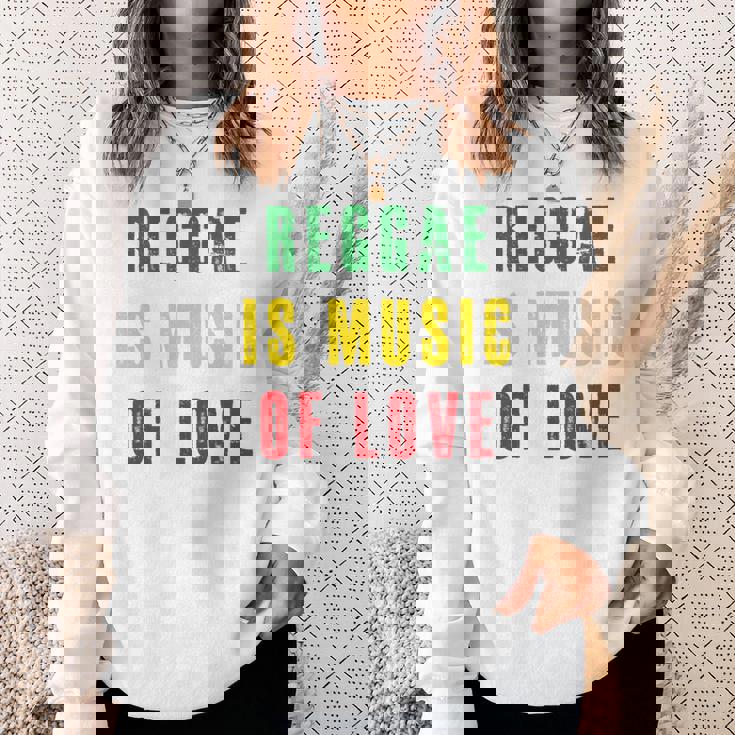 Reggae Is Music Of Love 長袖tシャツ スウェットシャツ 彼女への贈り物