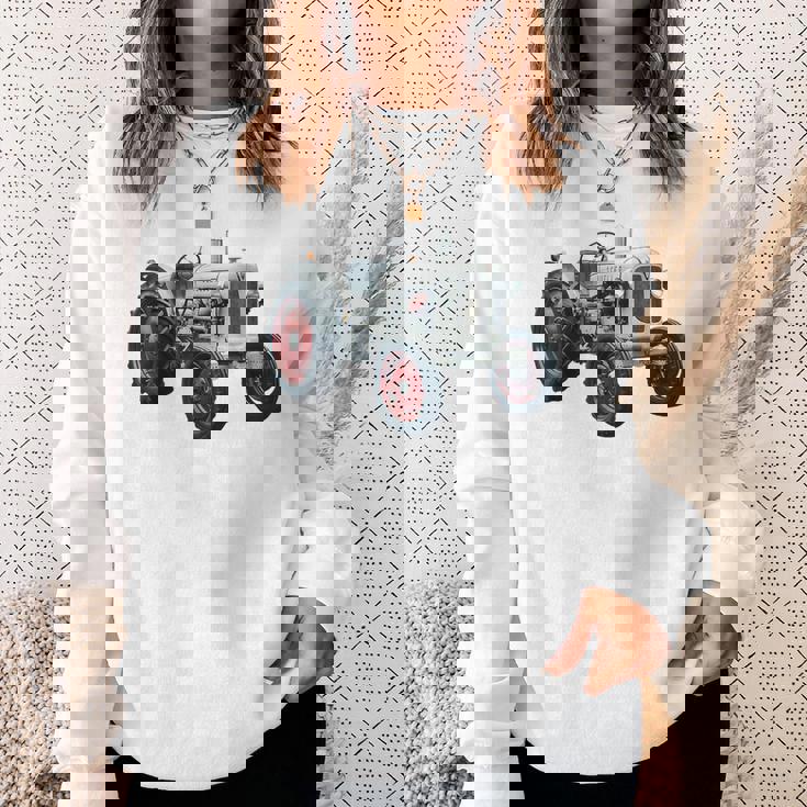 Schueller ヴィンテージ トラクター ドイツ レトロ スウェットシャツ 彼女への贈り物