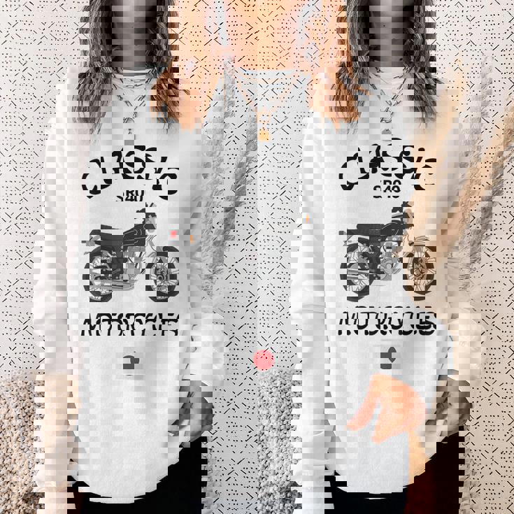 Sr400 ブラックスポーク クラシックバイク モーターサイクリスト オートバイ スウェットシャツ 彼女への贈り物