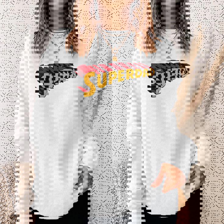 Super Daduperdad uperhero Dad スウェットシャツ 彼女への贈り物