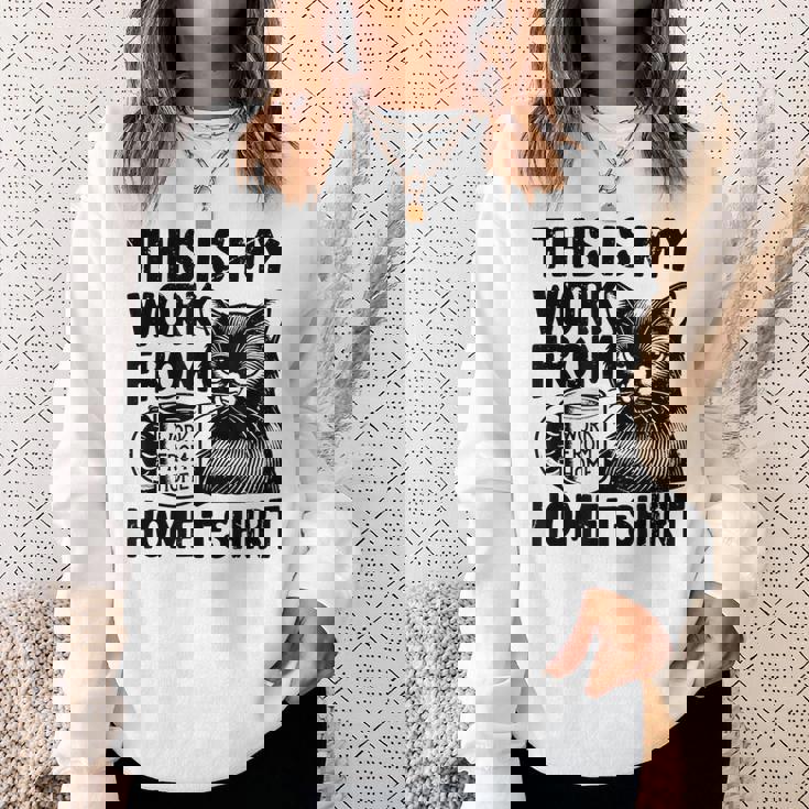 This Is My Work From Homearcastic Cat Remote Worker スウェットシャツ 彼女への贈り物