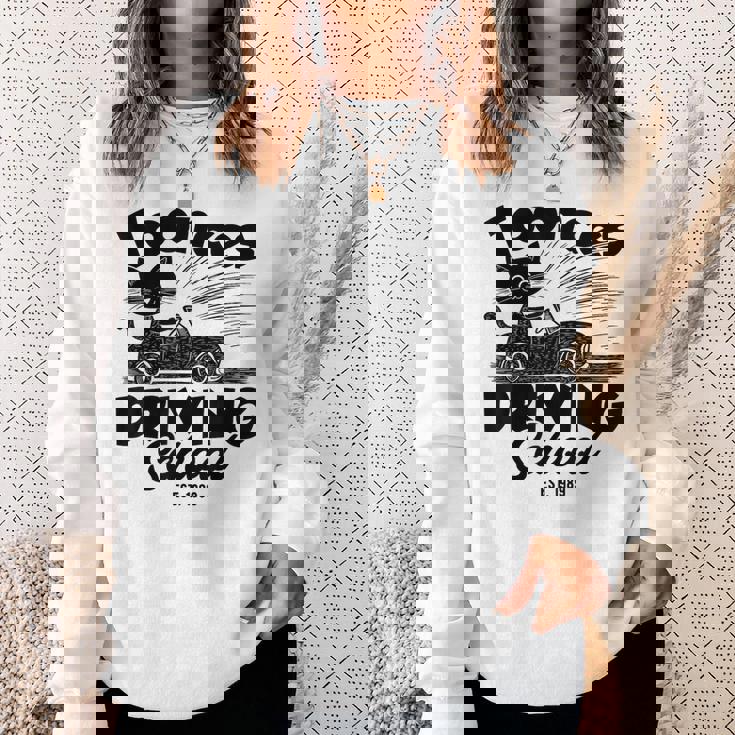 Toonces 自動車教習所 エスト 伝説の運転 猫 面白い スウェットシャツ 彼女への贈り物