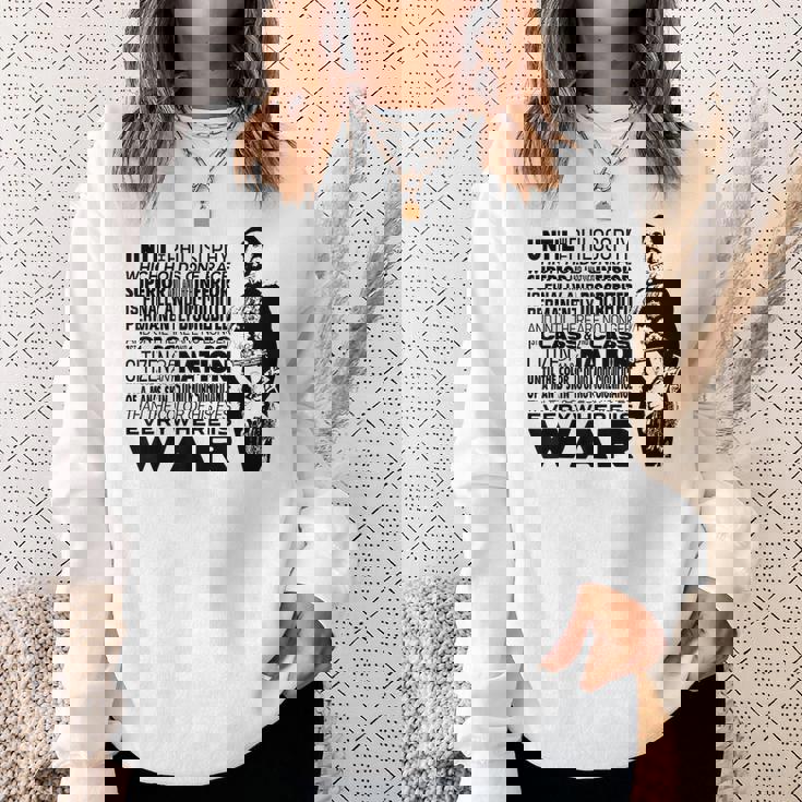 Until The Philosophy ハイレ・セラシエ 戦争 スピーチ レゲエ ラスタ 哲学が変わるまで スウェットシャツ 彼女への贈り物