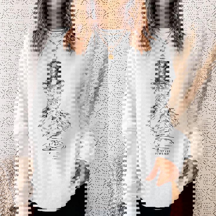 Verdi-Classical Musicジュゼッペヴェルディ-イタリア語-クラシック音楽-オペラ スウェットシャツ 彼女への贈り物