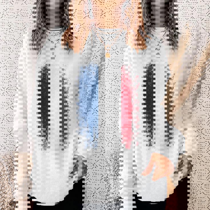 Vintage France Distressed Flag Illustration Graphic s スウェットシャツ 彼女への贈り物