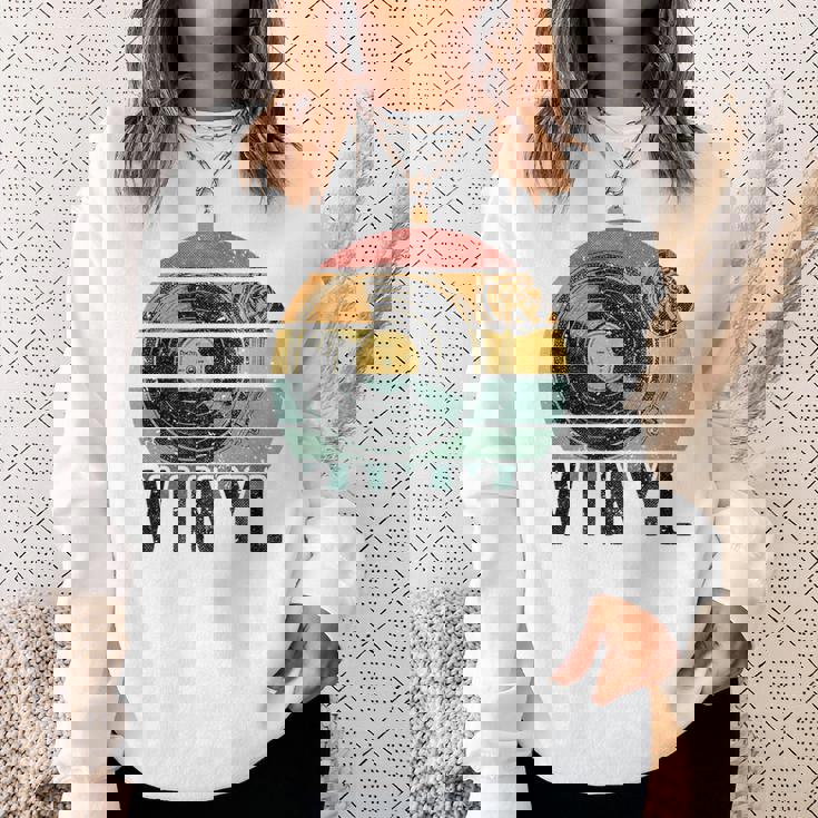 Vinyl Turntable Records Music Lp Djintageun レコードプレーヤー スウェットシャツ 彼女への贈り物