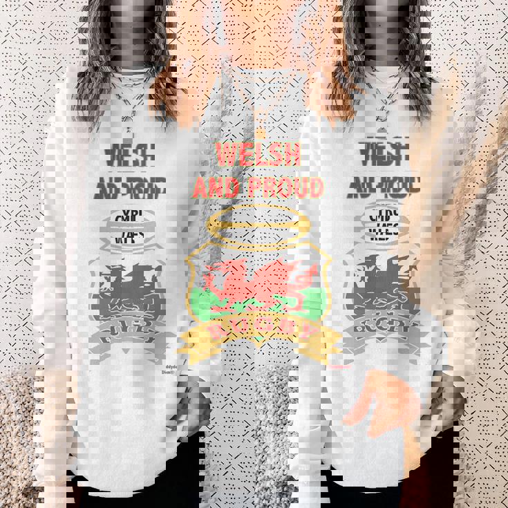 Welsh Dragon Wales ラグビートップ 長袖tシャツ スウェットシャツ 彼女への贈り物