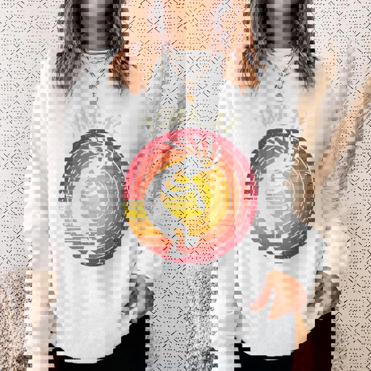 Yuma アリゾナ ダンシング ココペリ アンティーク調デザイン 長袖tシャツ スウェットシャツ 彼女への贈り物