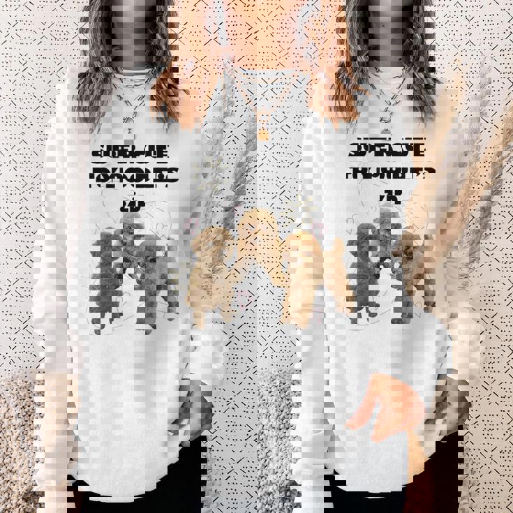 【Super Cute Toypoodles】トイプードル 実写 スウェットシャツ 彼女への贈り物