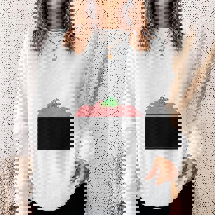 【ネギトロ】マグロ トロ ねぎ 寿司 おすし 軍艦巻き 可愛い おもしろ 面白い 食べ物 鮨 ネタ ウケ狙い 文字入り スウェットシャツ 彼女への贈り物