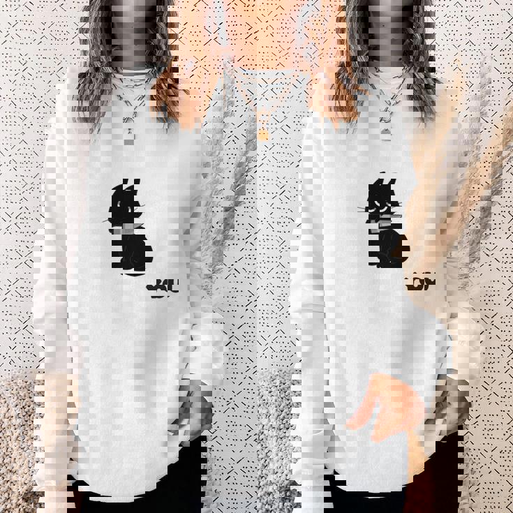 あなたを見ている 長袖tシャツ スウェットシャツ 彼女への贈り物