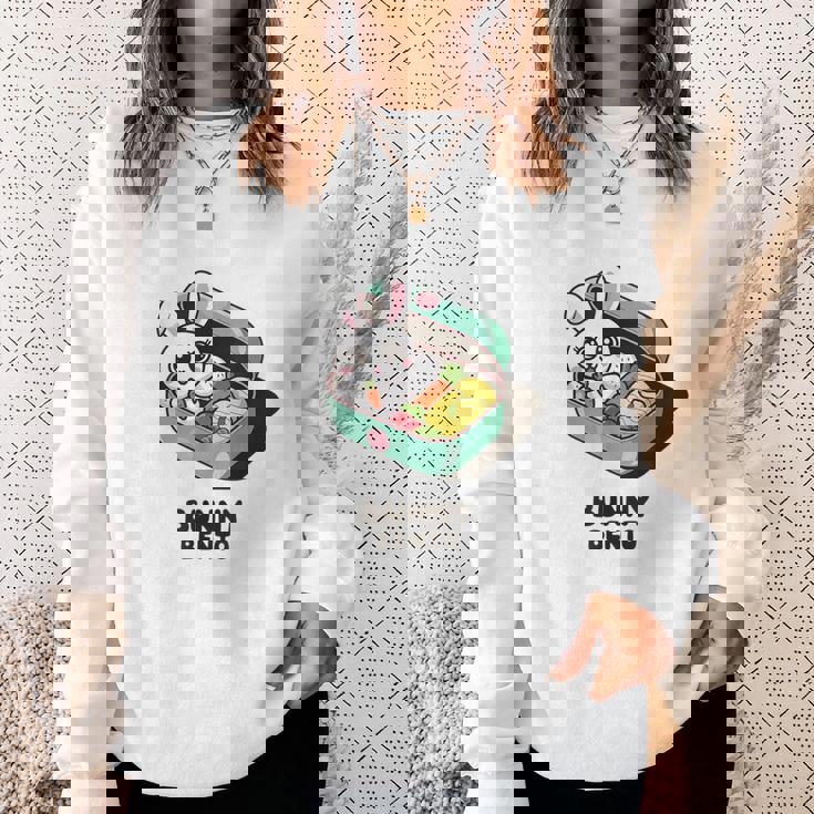 うさぎ弁当 かわいいウサギの和風弁当 ダジャレ スウェットシャツ 彼女への贈り物