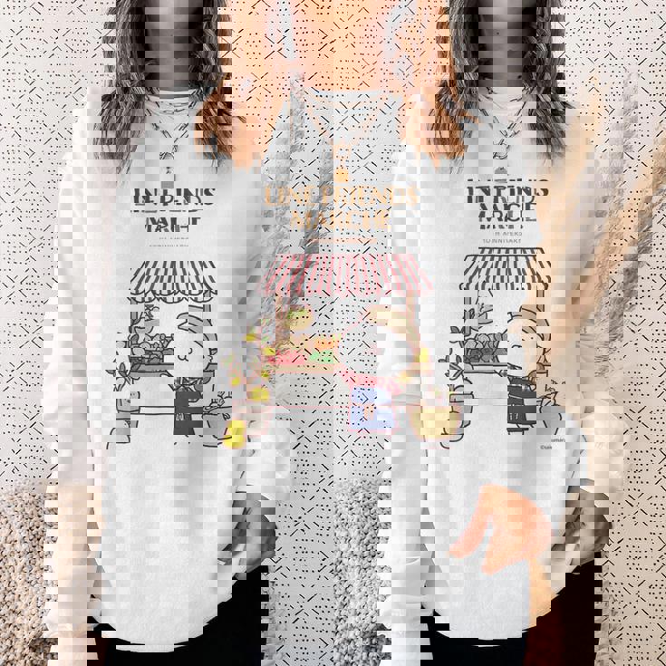 うさまる ベジまるシェ ロゴ付 スウェットシャツ 彼女への贈り物