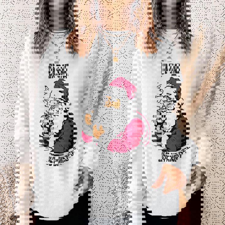 おもしろい親愛なるサンタさん、コーヒーを持ってきてクリスマスクリスマス スウェットシャツ 彼女への贈り物