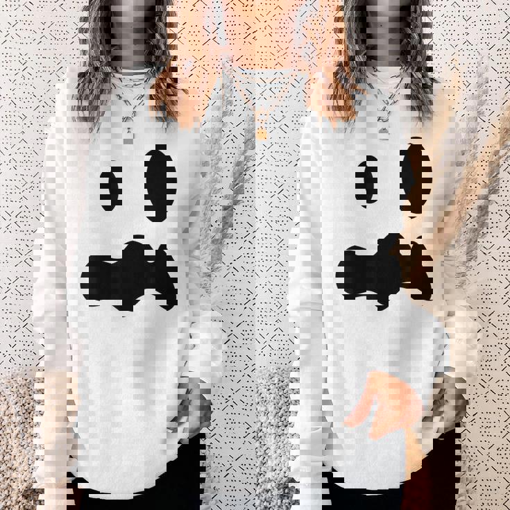 お化けの顔 ハロウィーン 幽霊 おばけ ゆうれい スウェットシャツ 彼女への贈り物