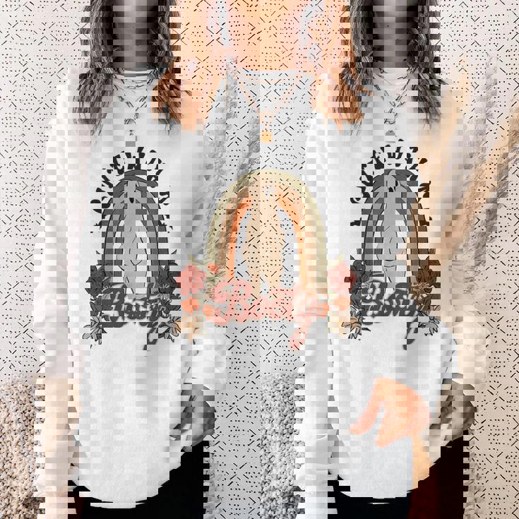 かわいいお尻 面白い ハロウィン ゴースト レトロ ヴィンテージ スタイル スウェットシャツ 彼女への贈り物