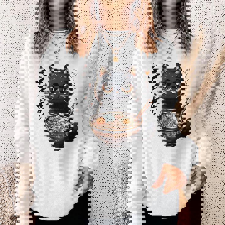 かわいいかわいいかわいいカワイイアニメ猫 スウェットシャツ 彼女への贈り物