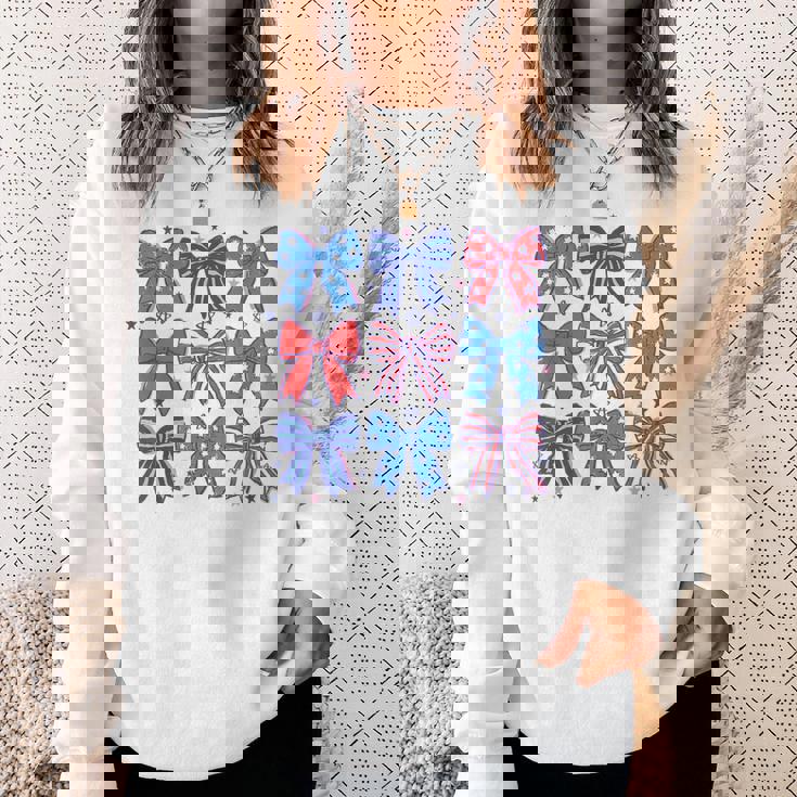 かわいい愛国的なボウスターデザイン7月4日シャツusaプライド スウェットシャツ 彼女への贈り物