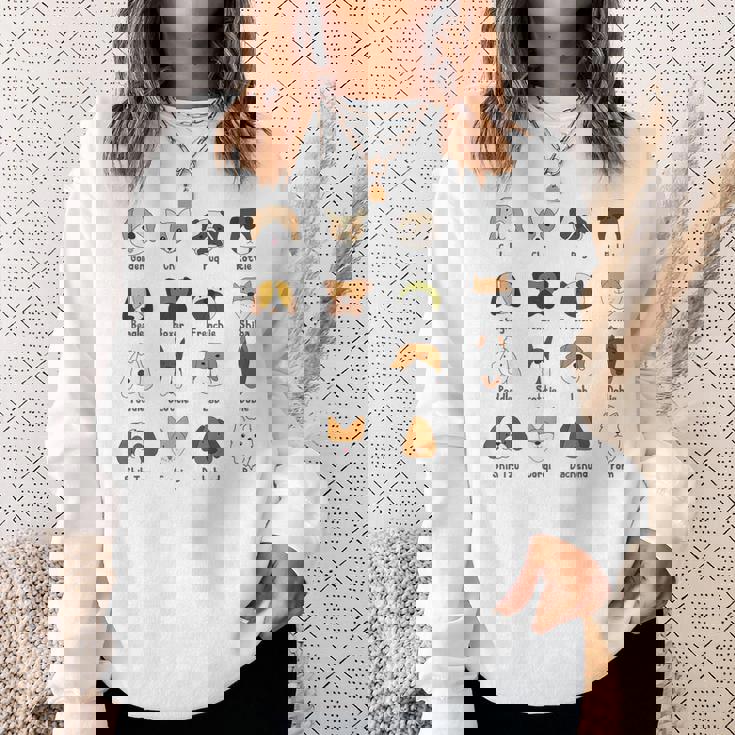 かわいい面白い犬種 スウェットシャツ 彼女への贈り物