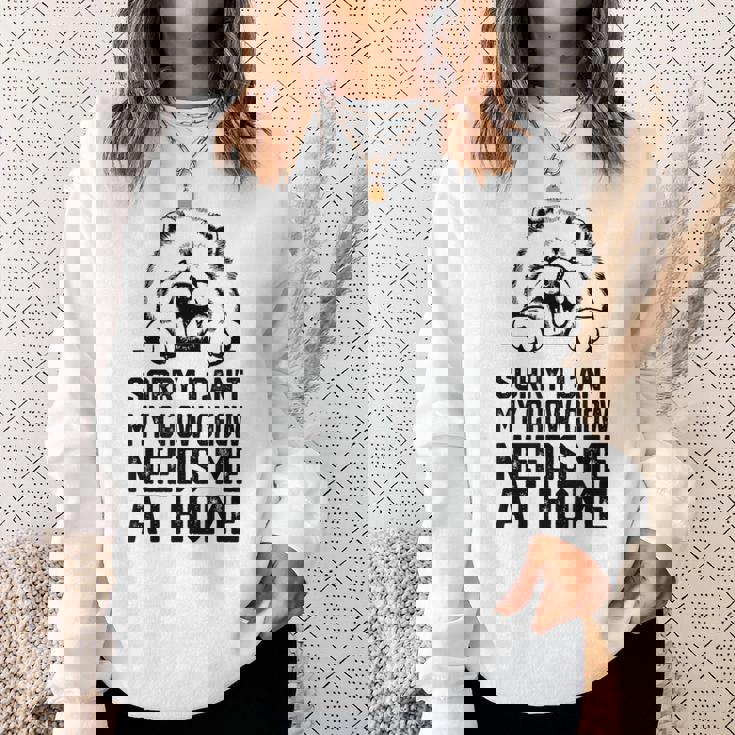 ごめんなさい、チャウチャウには家に私が必要です、チャウチャウのお父さん スウェットシャツ 彼女への贈り物