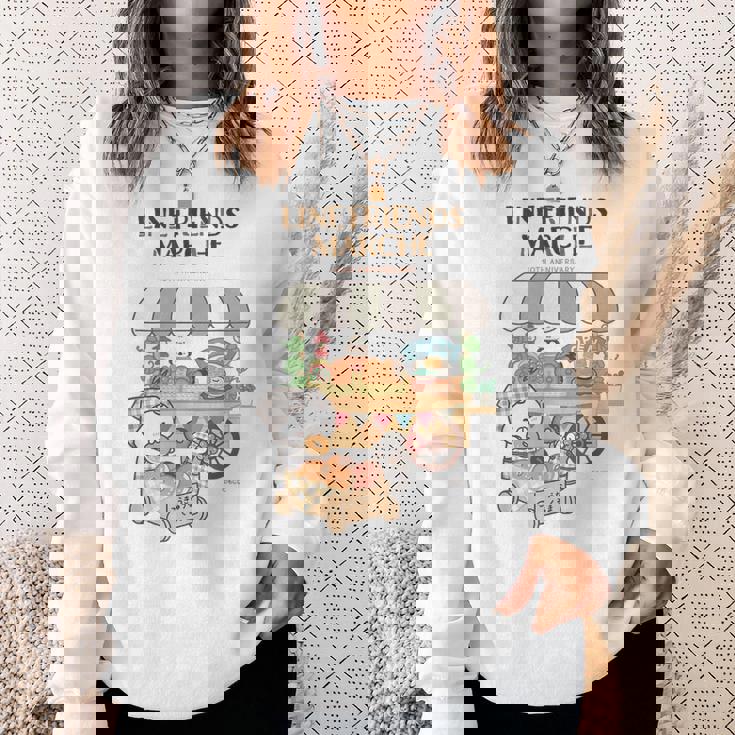 ねこぺん日和 ドーナツ屋さんロゴ付 スウェットシャツ 彼女への贈り物