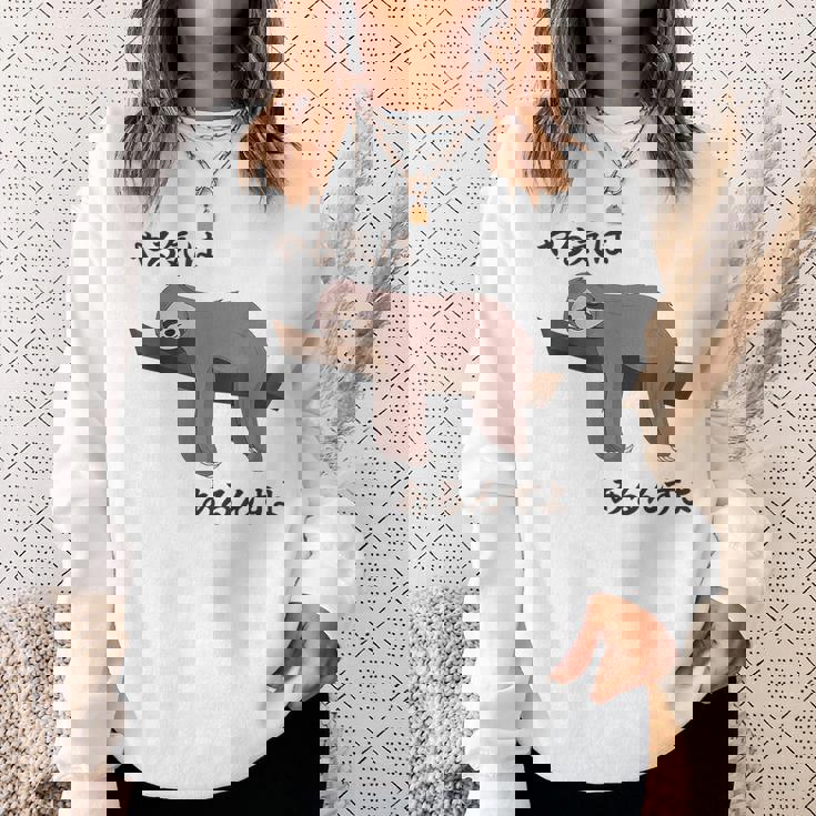 やる気はあるんすよ パンダ ジョーク かわいい 動物好き ギャグ好き ジョーク好き ギャグ おもしろ ネタ スウェットシャツ 彼女への贈り物