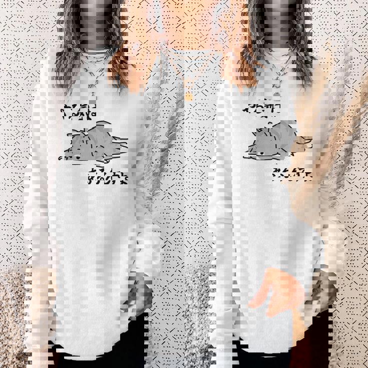 やる気はあるんすよ 猫 ジョーク かわいい 動物好き ギャグ好き ジョーク好き ギャグ おもしろ ネタ 長袖tシャツ スウェットシャツ 彼女への贈り物