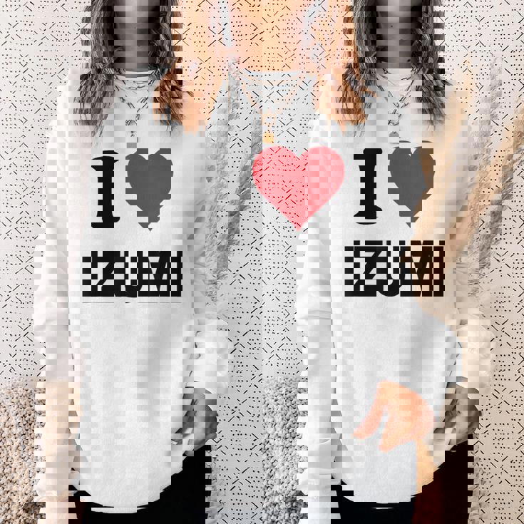 アイハート 和泉 日本 大好き 日本土産アイテム スウェットシャツ 彼女への贈り物