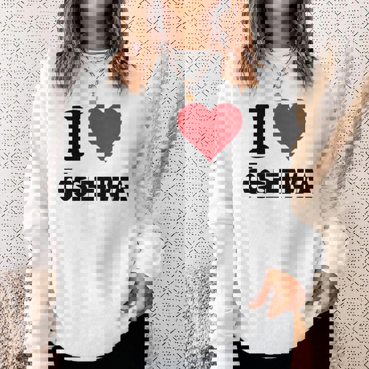 アイハート 大島ジャパンラブ 日本土産 スウェットシャツ 彼女への贈り物