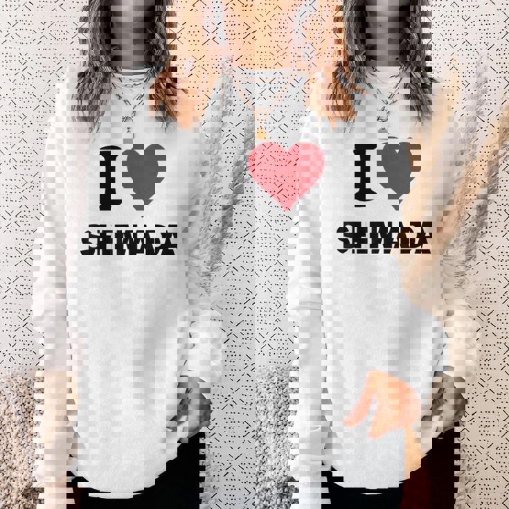 アイハート 島田 Japan Love 日本土産 スウェットシャツ 彼女への贈り物