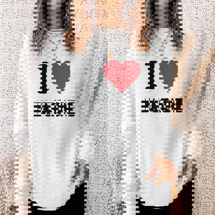 アイハート 箱根 日本 愛 日本土産 スウェットシャツ 彼女への贈り物