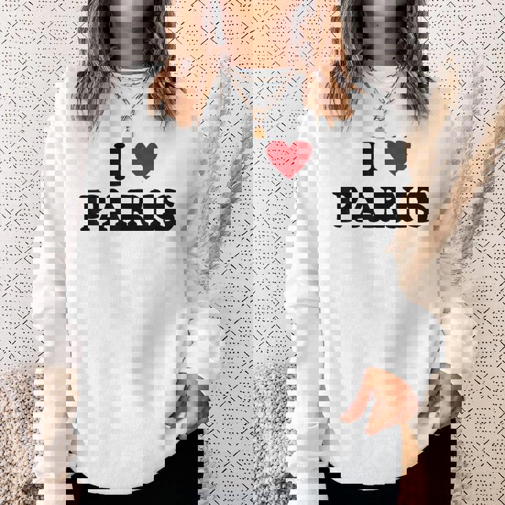 アイハートフランスシティ-アイラブパリ スウェットシャツ 彼女への贈り物