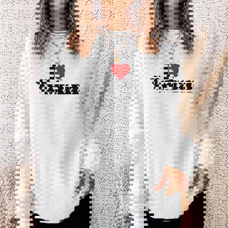 アイラブハートベトナム スウェットシャツ 彼女への贈り物