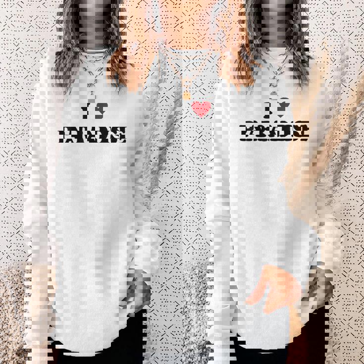 アイ・ハート Usa シティ-アイ・ラブ・パラダイス スウェットシャツ 彼女への贈り物