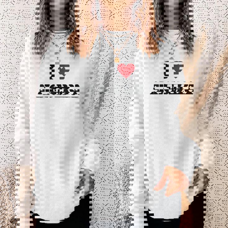 アイ・ハート・マス・ティーチャー-ファニー・アイ・ラヴ・アルゲブラ スウェットシャツ 彼女への贈り物