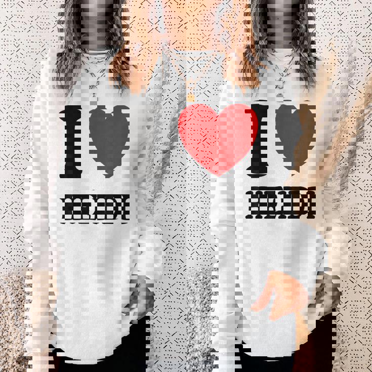 アイ・ラブ・ハイジ スウェットシャツ 彼女への贈り物