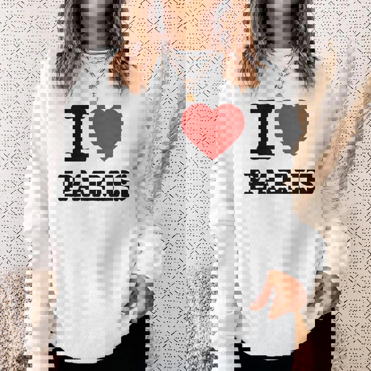 アイ・ラブ・パリ スウェットシャツ 彼女への贈り物