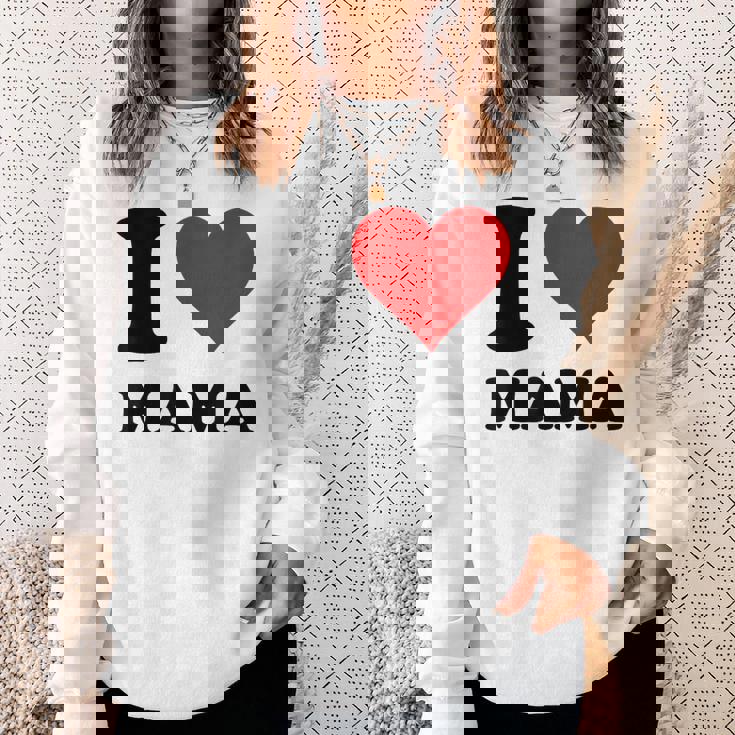 アイ・ラヴ・ママ スウェットシャツ 彼女への贈り物