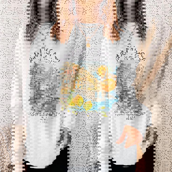 アマルフィ 海岸 イタリア 旅行 旅行 バケーション 地中海 スウェットシャツ 彼女への贈り物