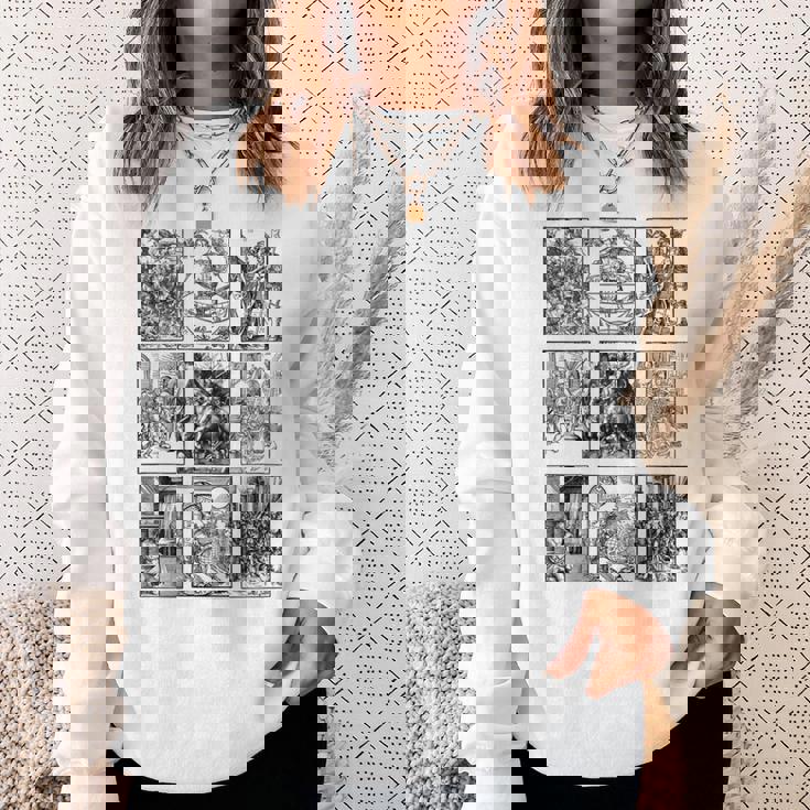 アルブレヒト・デューラー 名画 イラスト レトロ ヴィンテージ クラシック アート 長袖tシャツ スウェットシャツ 彼女への贈り物