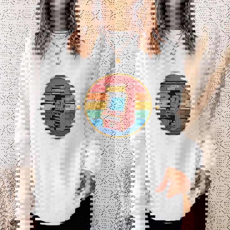 アーケード ゲーマー ビデオゲーム レトロ ゲーマー 長袖tシャツ スウェットシャツ 彼女への贈り物