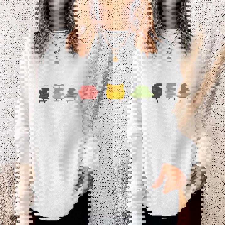 アームチェア哲学者 表面的な理論家 長袖tシャツ スウェットシャツ 彼女への贈り物