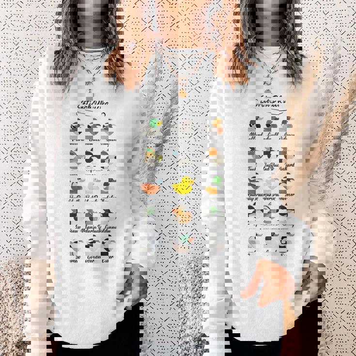 イギリス アヒル かわいい 動物 鳥 陽気なウィットティユーモア スウェットシャツ 彼女への贈り物