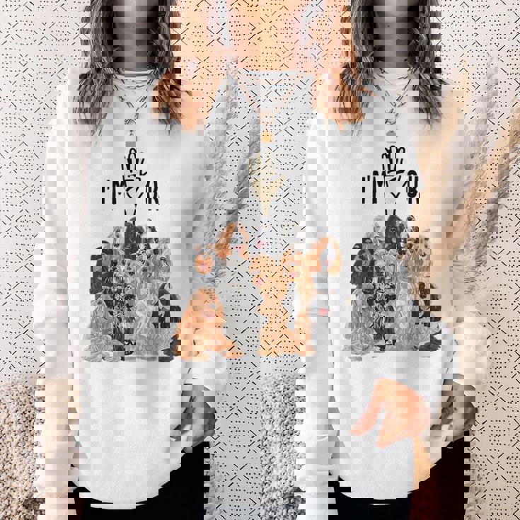 イングリッシュコッカースパニエルがいっぱい スウェットシャツ 彼女への贈り物