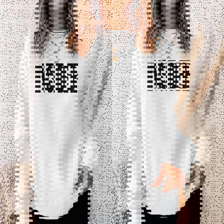 インサイダー スウェットシャツ 彼女への贈り物